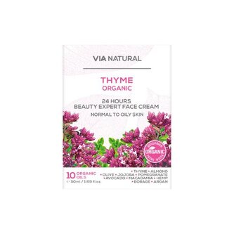 Pleťový krém s bio tymiánem proti akné Via natural 50ml