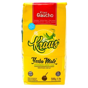 Yerba Maté Kraus Gaucho Sin Palo - 500 g