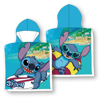 PONCHO 55X110CM LILO & STITCH ( BOY) LIL24-2003CG COTTON 320 gsm