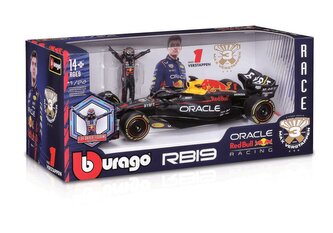 Bburago 1:24 RACE Formula F1 - Red Bull Racing RB19(2023) #1 (Max Verstappen) -s řidičem, věk: 0+