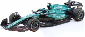 Bburago 1:43 RACE Formula F1 - Aston Martin AMR23 (2023) #18 Lance Stroll s řidičem, věk: 0+
