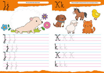 Piszę literki. Mazak ścieralny