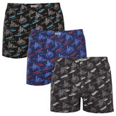 3PACK pánské trenky Andrie vícebarevné (PS 5844) 3XL