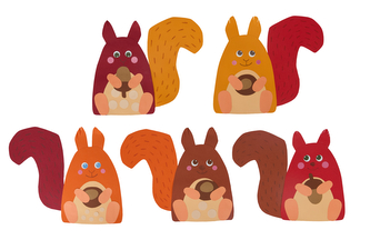 Haba Kreativní sada První stříhání veverek, věk: 3+