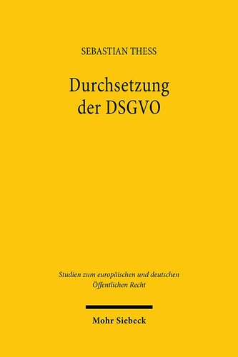Durchsetzung der DSGVO