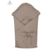 KIECZMERSKI Rożek wiązany ROYAL z falbanką 75x75 cm mokka