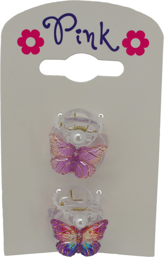 Sada 2 skřipců do vlasů Motýl