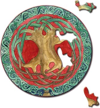 CURIOSI Kulaté puzzle Picoli: Strom 33 dílků