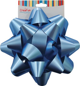 Mašle modrá na balení dárků 20 cm