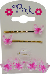 Sada vlasových doplňků Motýl (2 sponky, 1 skřipec)