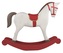 Houpací kůň dřevěný na postavení 37 x 32 x 6,5 cm