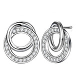 ZB83016 Stříbrné náušnice kolečka se zirkony