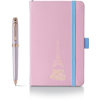 Sheaffer, Sada Emily in Paris, Kuličkové pero Prelude Mini + Zápisník, malý, růžová