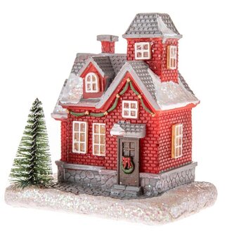 Polyresinový domek s LED světlem, 1/45