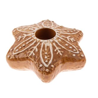 Keramický svícen hvězda, 6/144