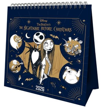 Oficiální stolní kalendář 2026 Disney: Nightmare Before Christmas|Ukradené Vánoce (16 x 17,5 cm)