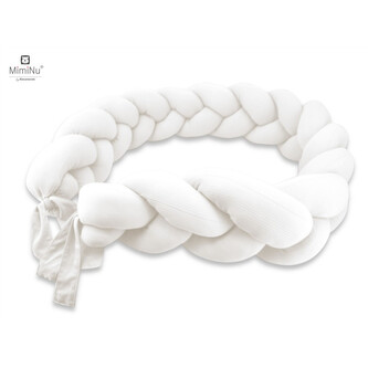 KIECZMERSKI Ochraniacz - warkocz MIMINU SOFT 220-240cm śmietanka