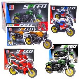 Klocki konstrukcyjne motocykl robot 2w1 MIX