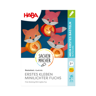 Haba Kreativní sada První nalepovací mini světýlko Liška, věk: 3+