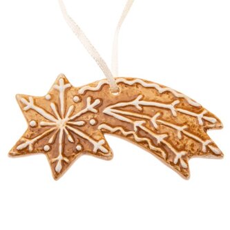 Závěsný keramický perníček - kometa, 6/432