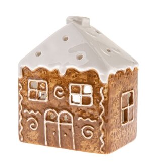 Keramický svícen - domek 12 cm, 4/48