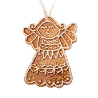 Závěsný keramický perníček - anděl, 6/360