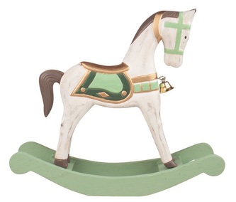 Houpací koník dřevěný na postavení 22,5 x 24 x 7,5 cm