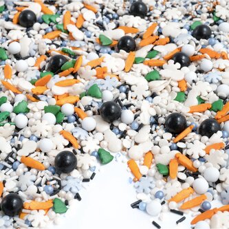 Cukrové zdobení 90g Mister snowman - Super Streusel