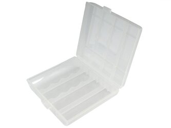 Transparentní pouzdro pro 4x AA/AAA baterie - polybag