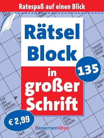 Rätselblock in großer Schrift 135 (5 Exemplare à 2,99 EUR)
