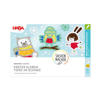 Haba Kreativní sada První nalepování zvířátka ve sněhu, věk: 3+