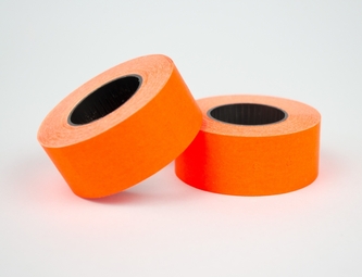 Taśma do metkownic 21,5X12, jednorzędowa prosta czerwona,nawój 800 MHK A 5