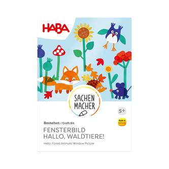 Haba Kreativní sada Okenní obrázek Ahoj, lesní zvířátka!, věk: 5+