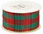 Wstążka w szkocką kratkę, 38mm/9mb, złocona, Florystyka