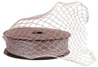 Wstążka "Kabaretka" 3cm/5mb, srebrna, Florystyka