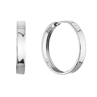 EG1342 Stříbrné náušnice kruhy 24 mm