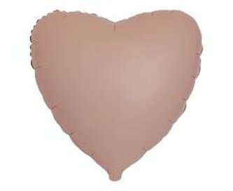 Balon foliowy 46cm Serce matowe Vintage Rose