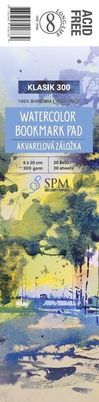 Akvarelová záložka Klasik 300 g/m2