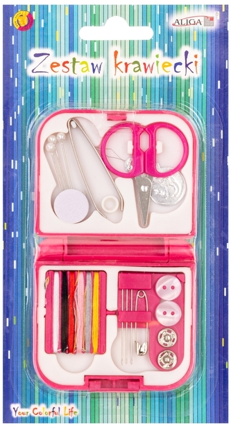 Zestaw krawiecki turystyczny w pudełeczku NIT-3315, Aliga