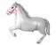 Balon foliowy 61cm Koń w galopie biały