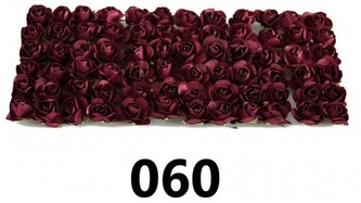 Kwiaty papierowe 15mm/72szt, bordowe, Florystyka