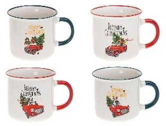 Kubek ceramiczny 400ml xmass style 2, Rozette