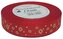 Wstążka metal Gwiazdki, 15mm/18mb, czerwona/złoto, Florystyka