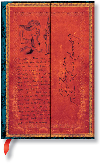 Notes Lewis Carroll, Alice in Wonderland Mini gładki, Paperblanks