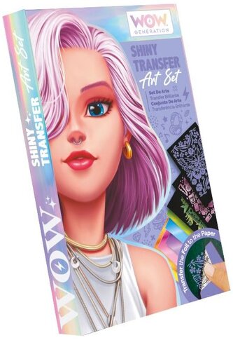 Zestaw kreatywny z błyszczącymi naklejkami transferowymi WOW Generation, Kids