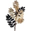 Gałązka złoto-czarne liście zdobione brokatem dł. 70cm, Ziemia Obiecana