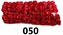 Kwiaty papierowe 15mm/72szt, czerwone, Florystyka