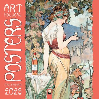 Art Nouveau Posters - Jugendstil 2026 - Original Flame Tree Publishing-Kalender [Kalender]