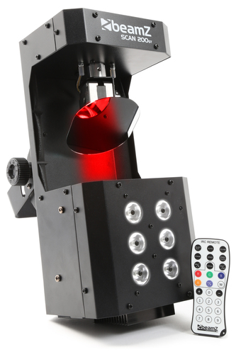 BeamZ LED Scan, 5x3W RGBAW + Strobo 6x1W,  DMX, IR, světelný efekt