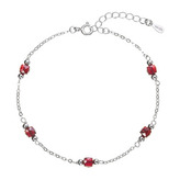 EG2300 Stříbrný náramek s granáty